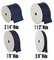 Threadart Grosgrain Ribbon Rolls - 10 yd rolls - 4 Widths 25 Colors - Solid Colors Ribbed Pattern - For Bows, Decorations, Hair Clips, and More